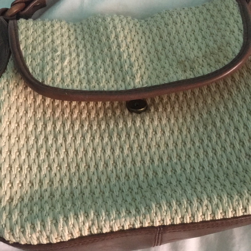 Vintage shoulder bag side bag weaved - Picture 2 of 5